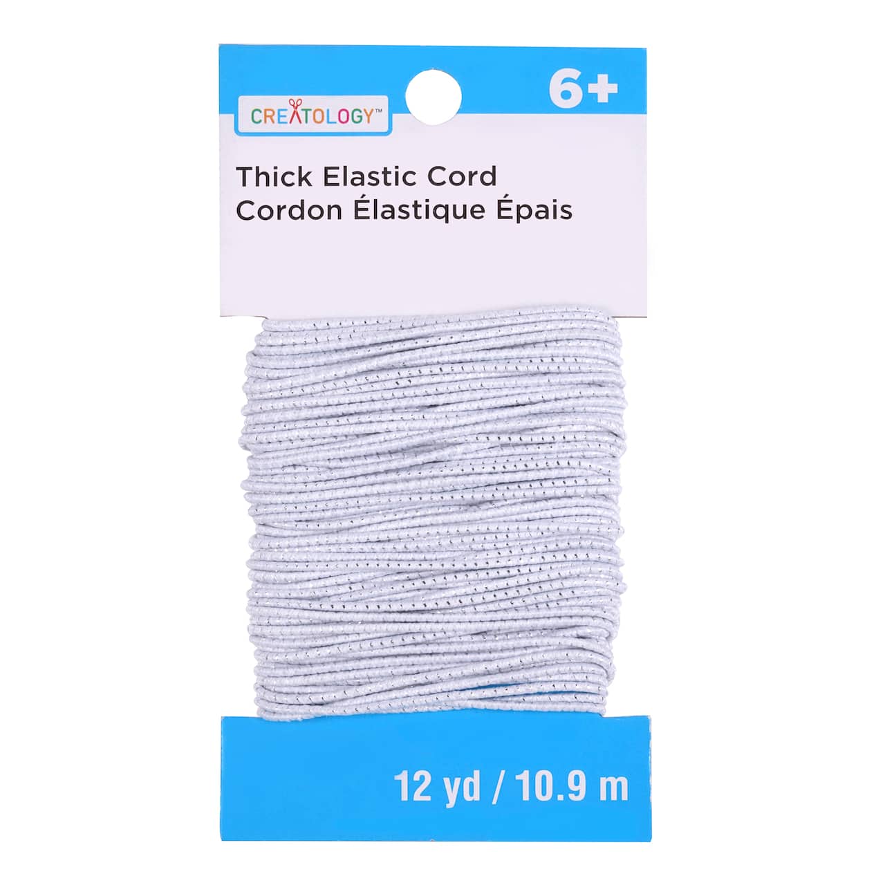 12 Pack: White Sparkle Elastic Cord by Creatology™